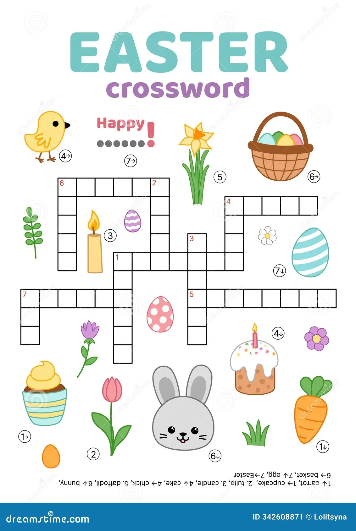 Easy Easter Crossword Puzzles Printable