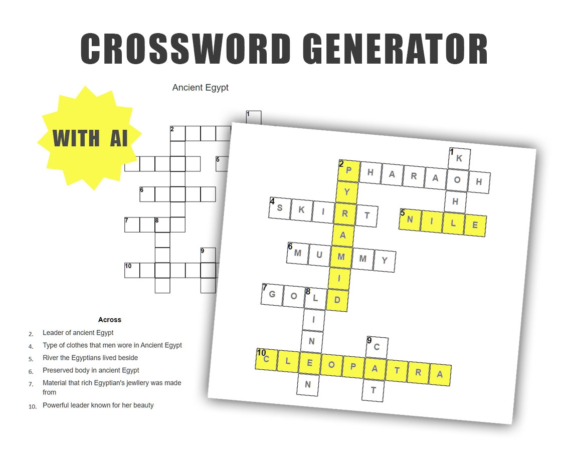 Free Printable Crossword Puzzle Creator
