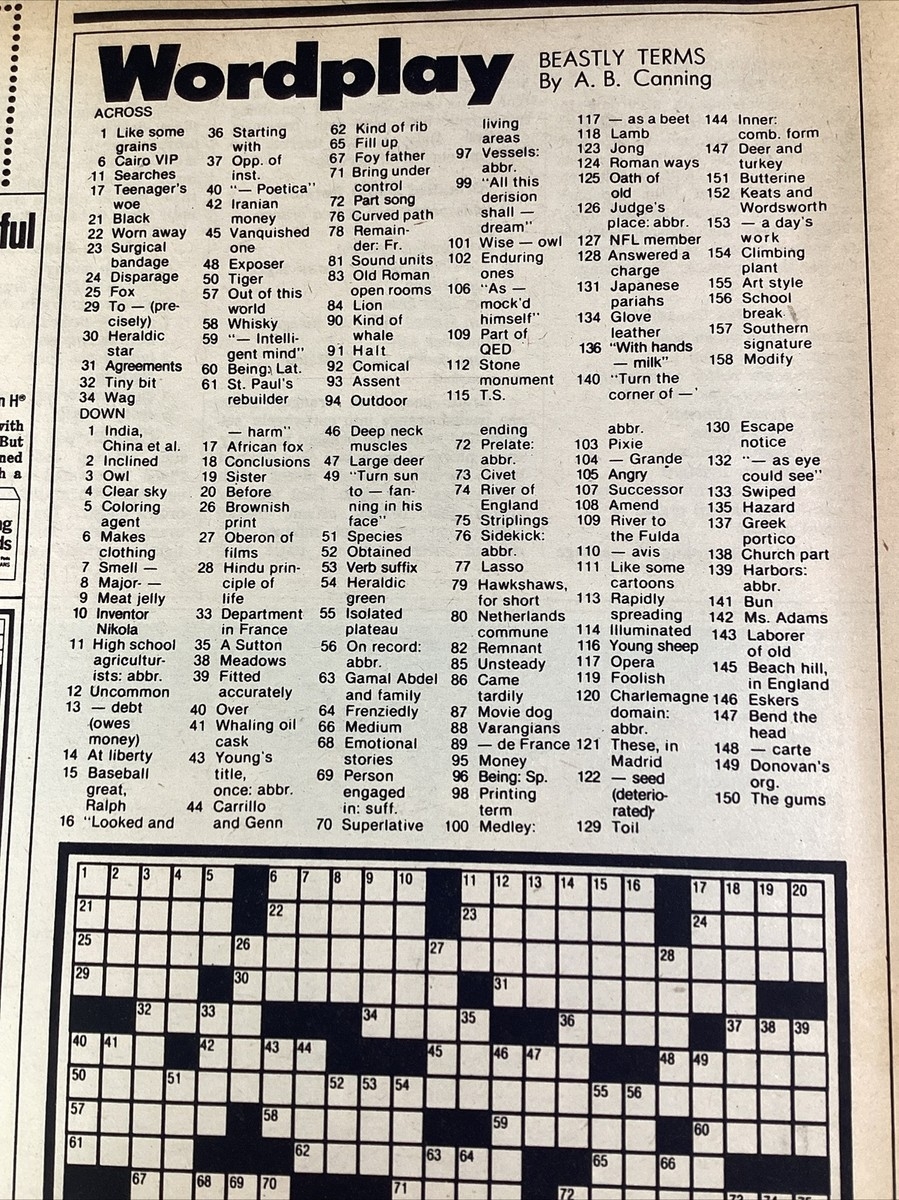 Crossword Puzzle Atlanta GA Print Ad 1979 AJC Dewar s Scotch EBay Crossword Puzzle Atlanta GA Print Ad 1979 AJC Dewar s Scotch EBay