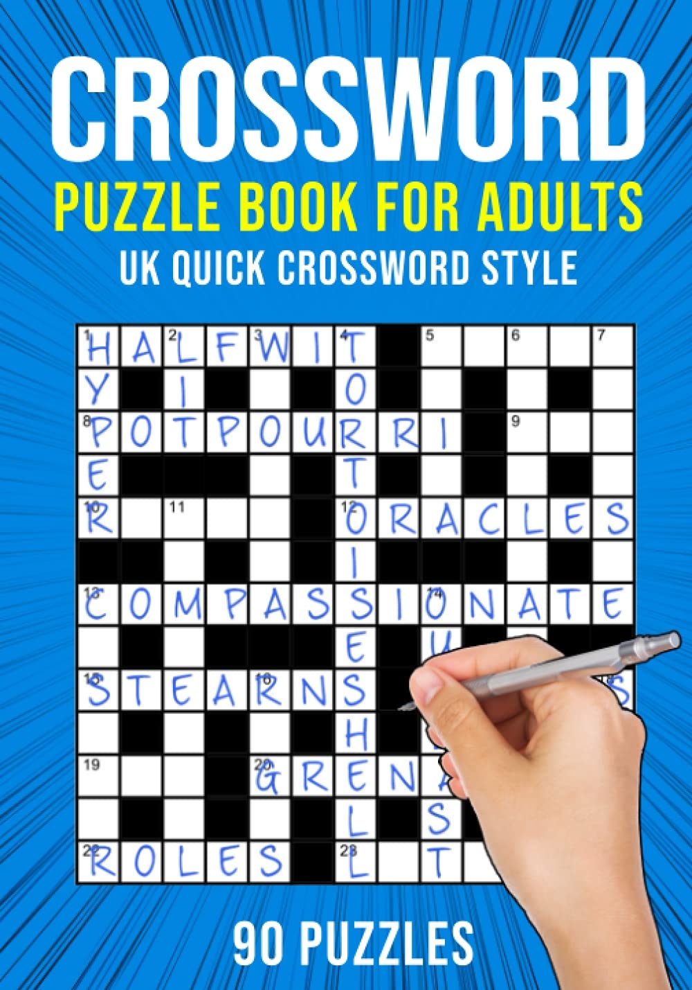 Crossword Puzzle Book For Adults UK Quick Crossword Style 90 Puzzles Publishing Puzzle King 9798533052207 Amazon Books