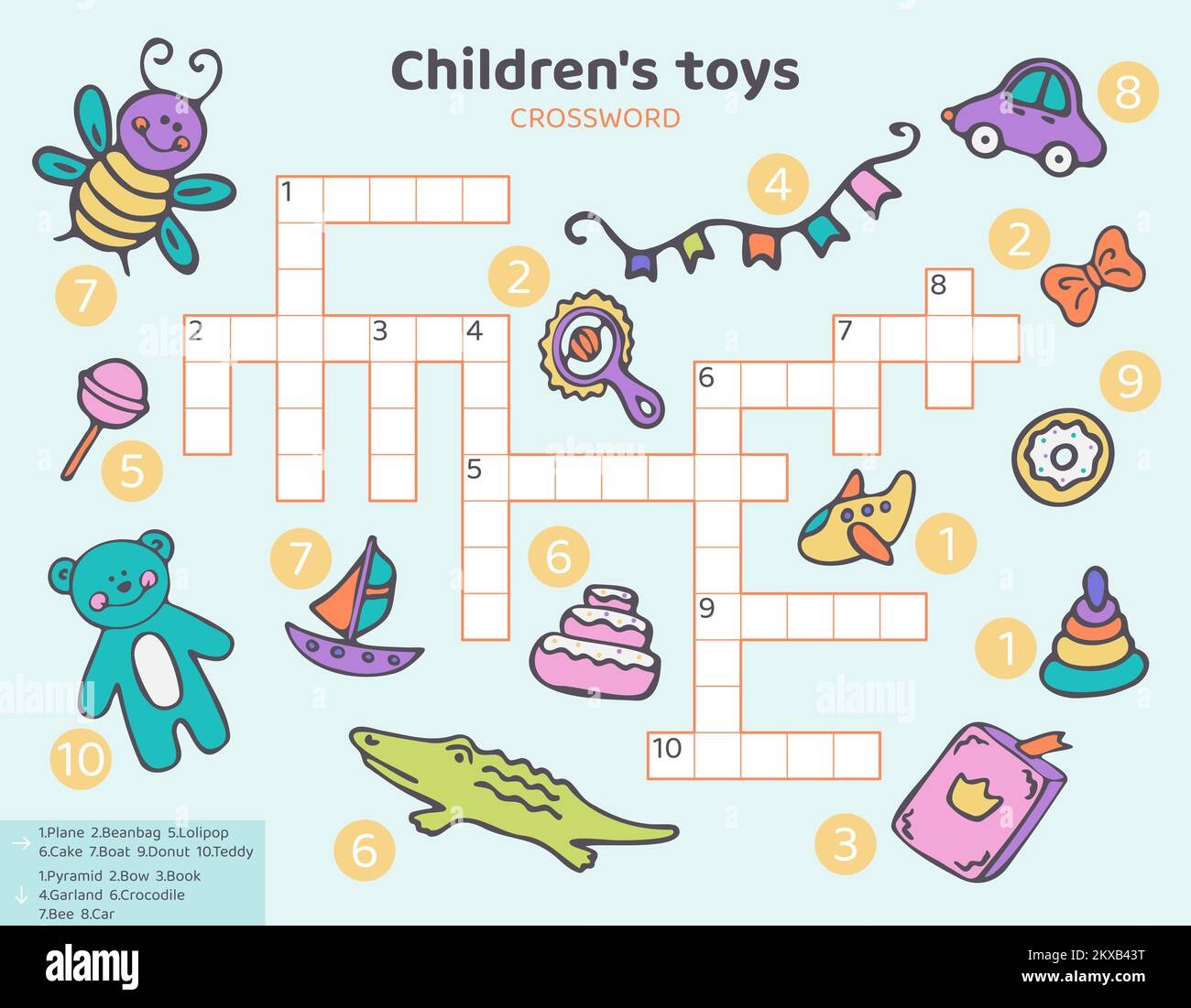 Crossword Puzzle Printable For Chidren