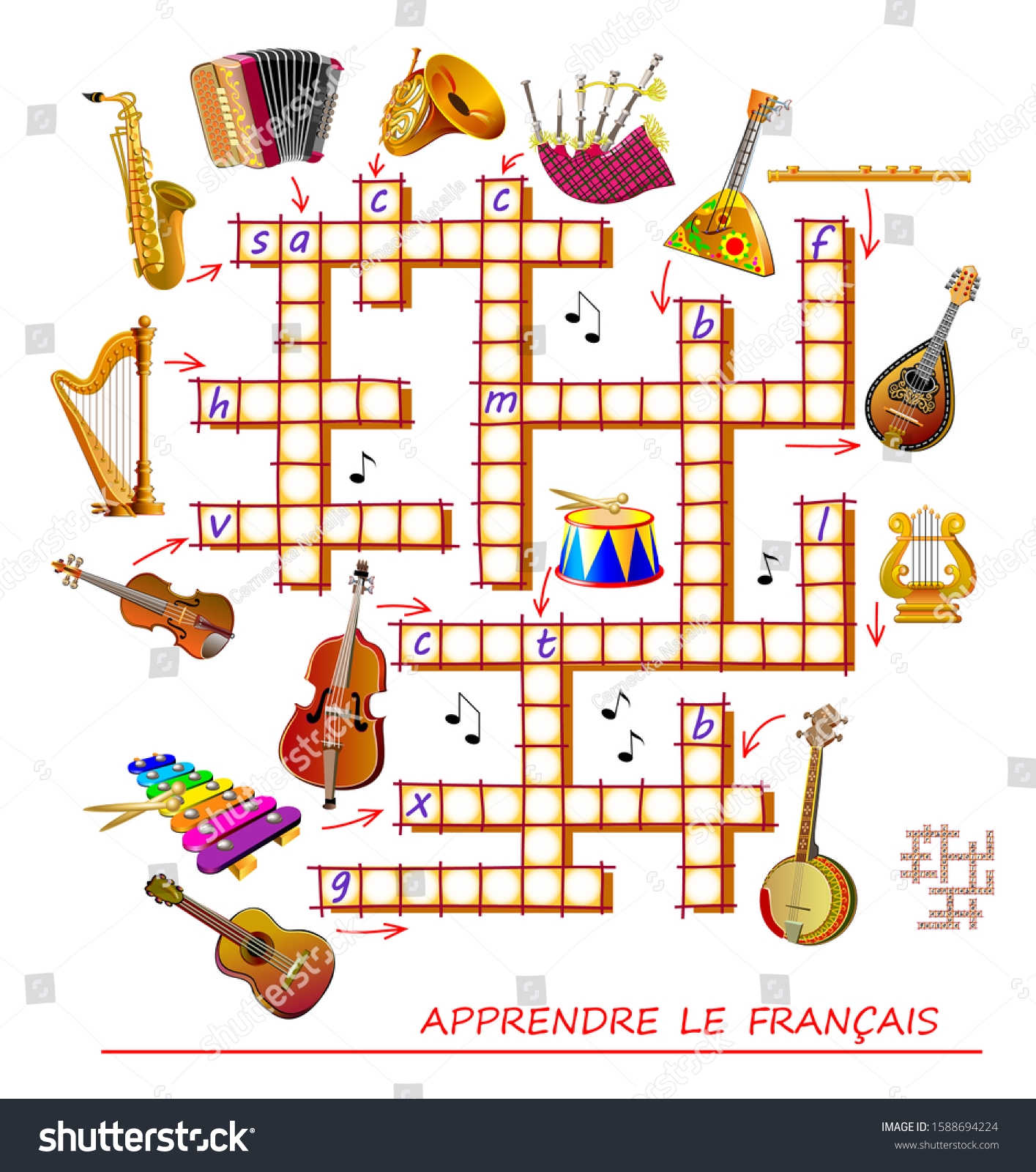Crossword Puzzle Game Musical Instruments Learn Stock Vector Royalty Free 1588694224 Shutterstock Crossword Puzzle Game Musical Instruments Learn Stock Vector Royalty Free 1588694224 Shutterstock