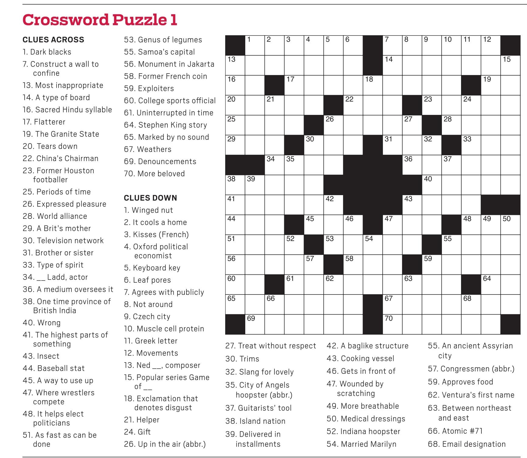 Crossword Puzzler Puzzles Crossword Puzzler Puzzles