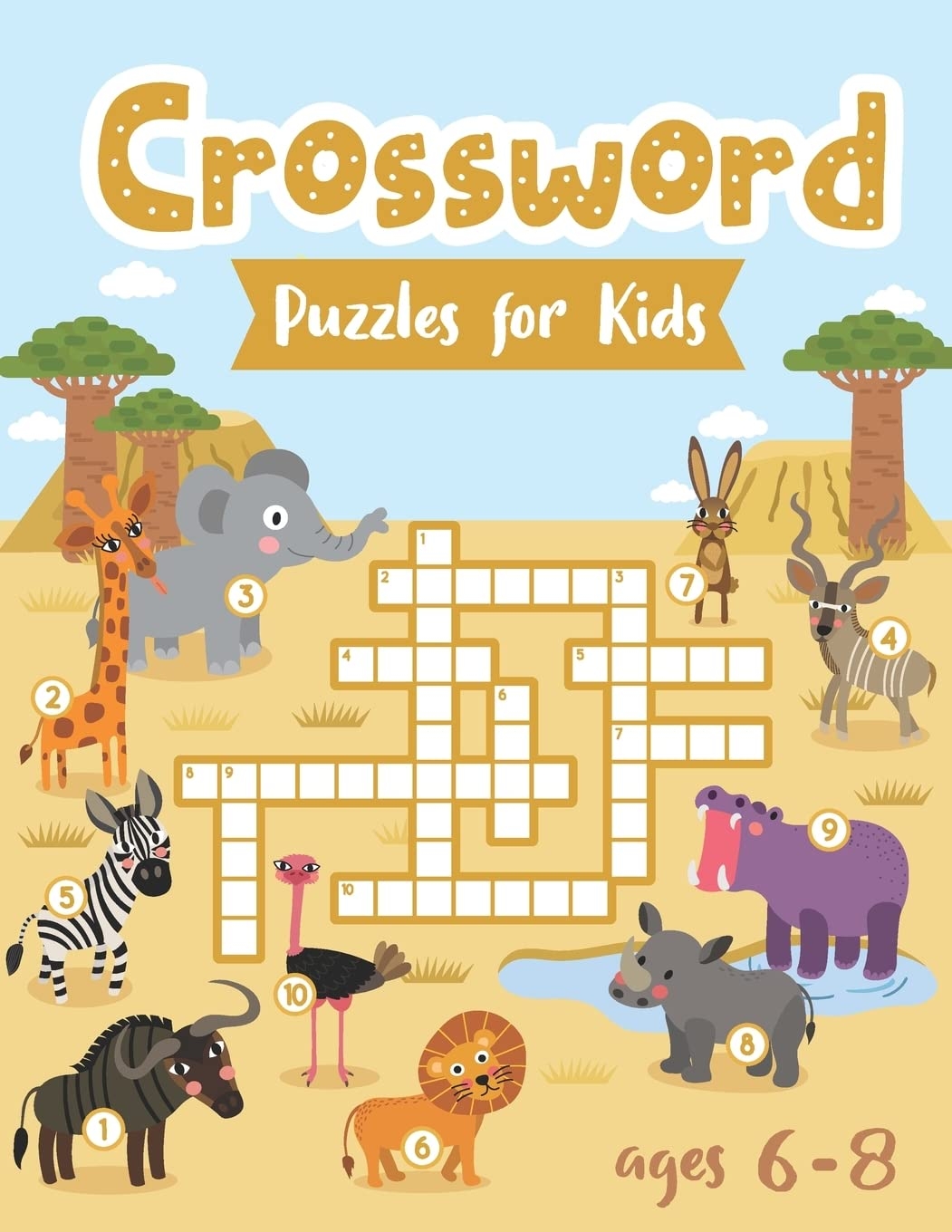 Crossword Puzzles For Kids Ages 6 8 Animals Word Puzzles Activity Book With Crosswords Mazes To Keep Your Kid s Attention For Longer kid s Activity Books Workbooks Mazing 9798634885698 Amazon Books