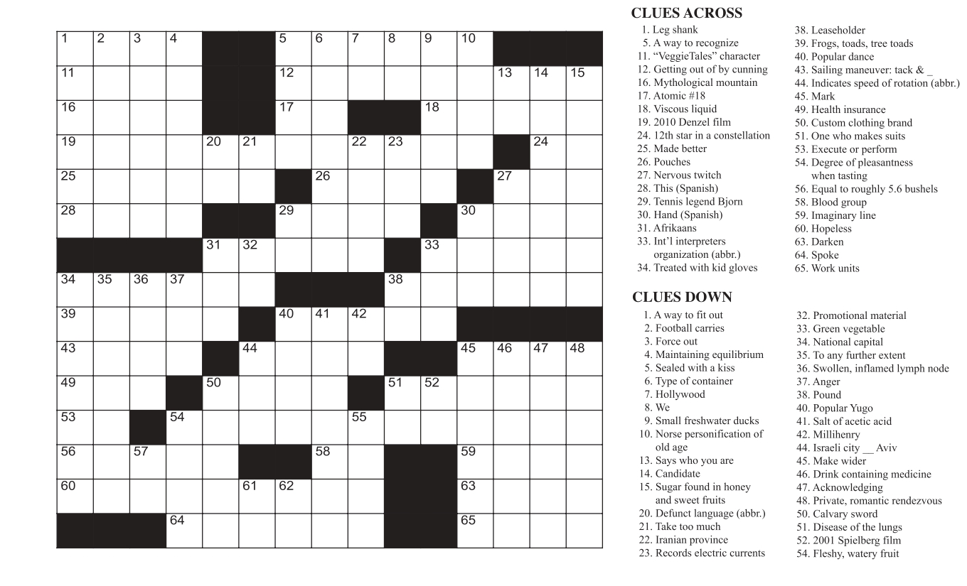 Crossword Puzzles The Bogalusa Daily News