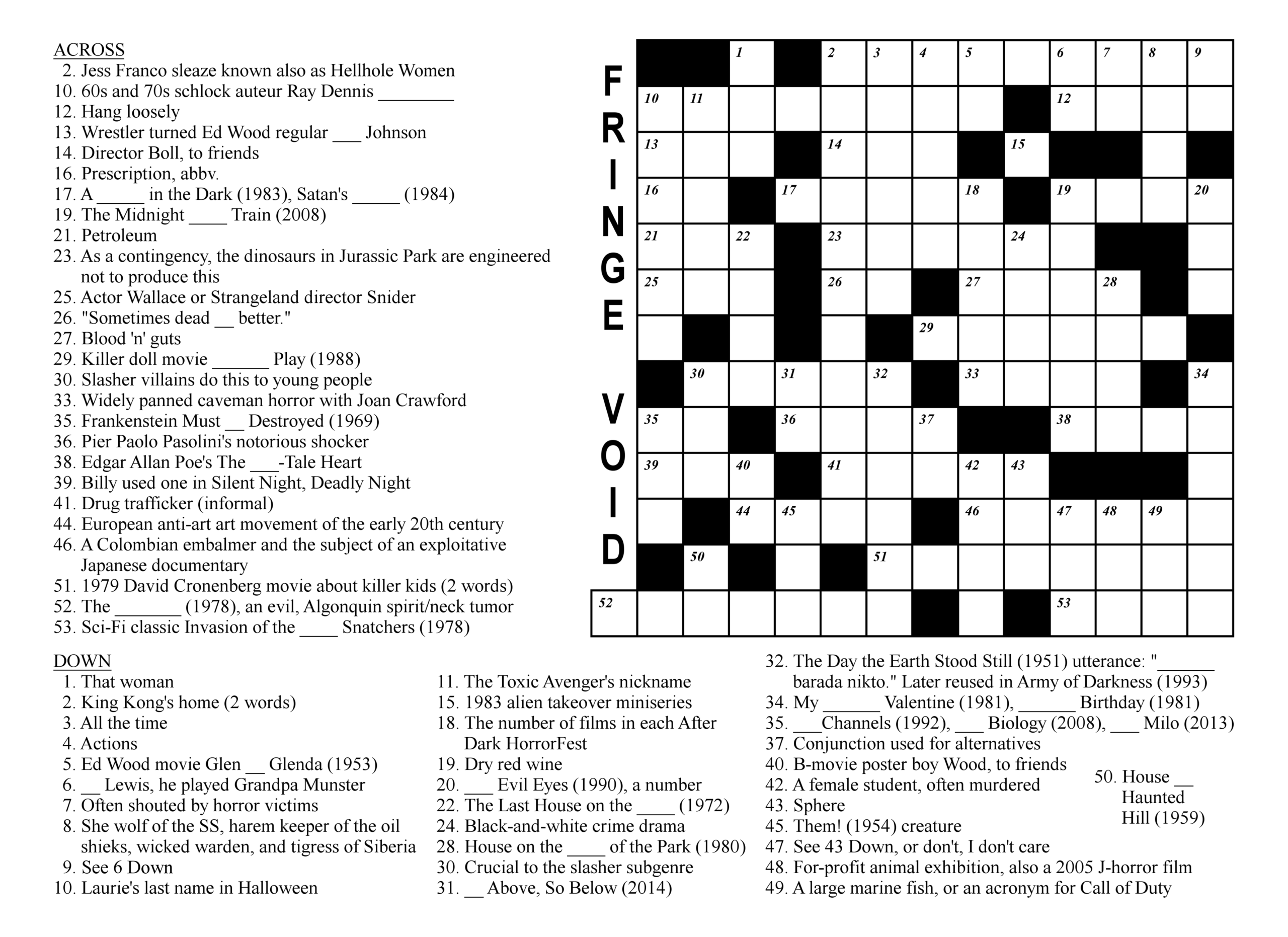 Easy Printable Crossword Puzz;Es Easy Printable Crossword Puzz;Es