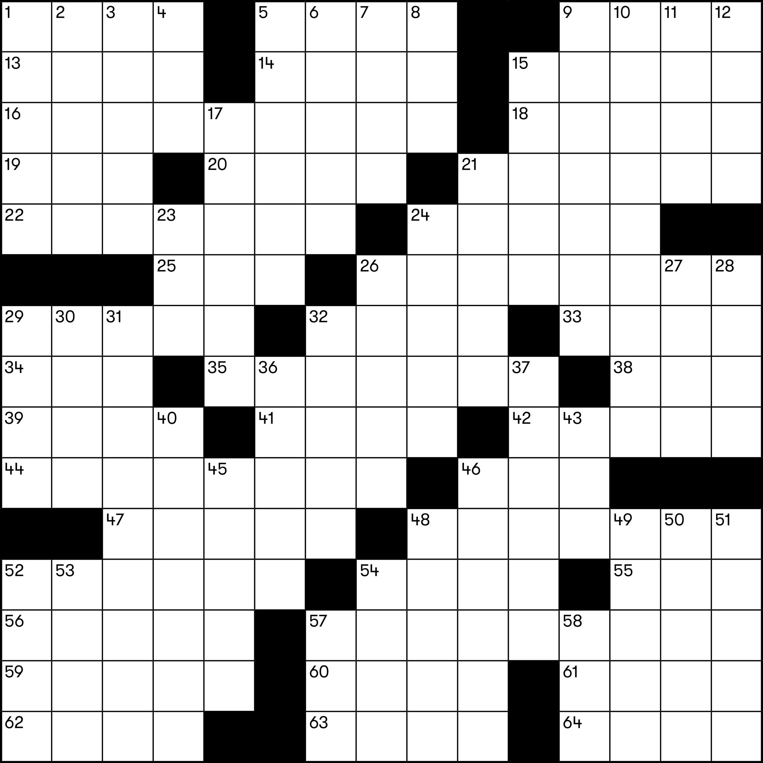 Free Printable Friday Crossword Free Printable Friday Crossword