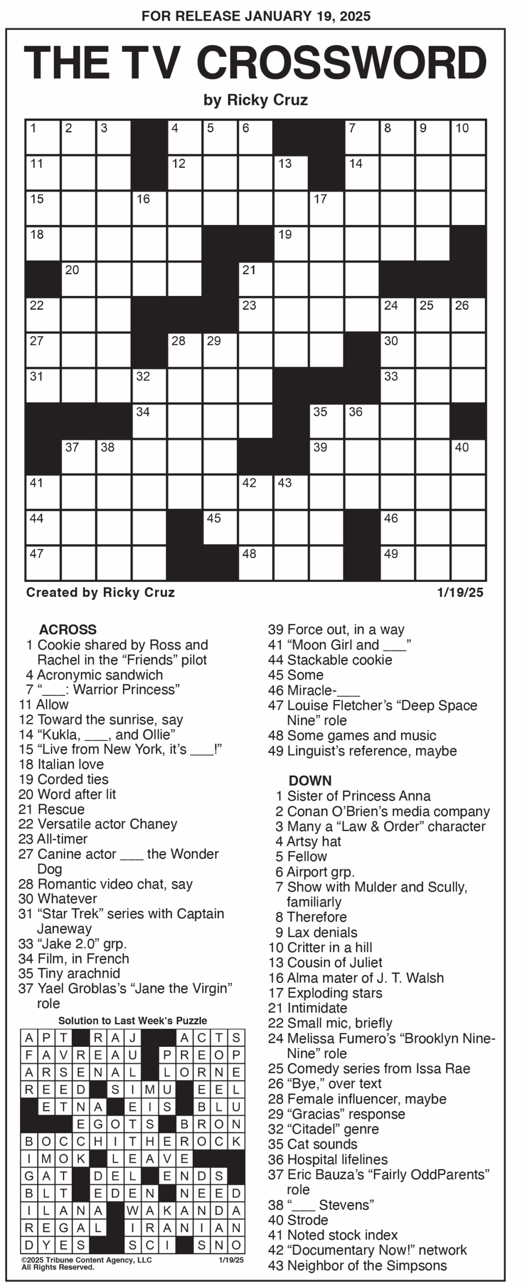Crosswords Archives Tribune Content Agency Crosswords Archives Tribune Content Agency