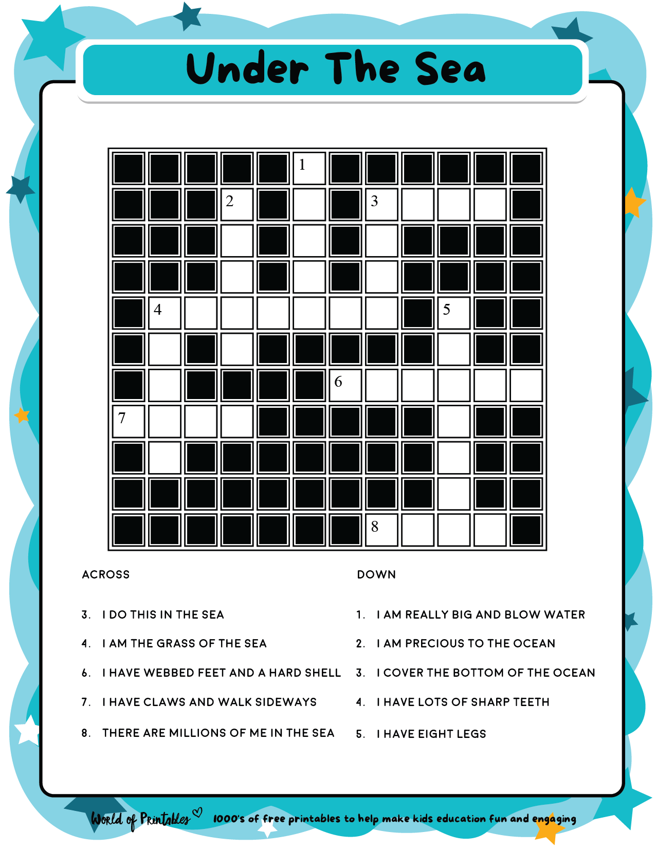 Beginner Crosswords Printable Beginner Crosswords Printable