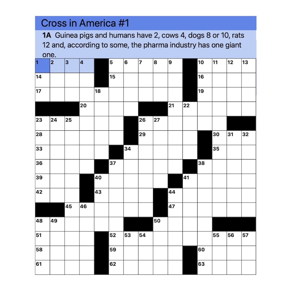 Free Printable Easy Crosswords Free Printable Easy Crosswords