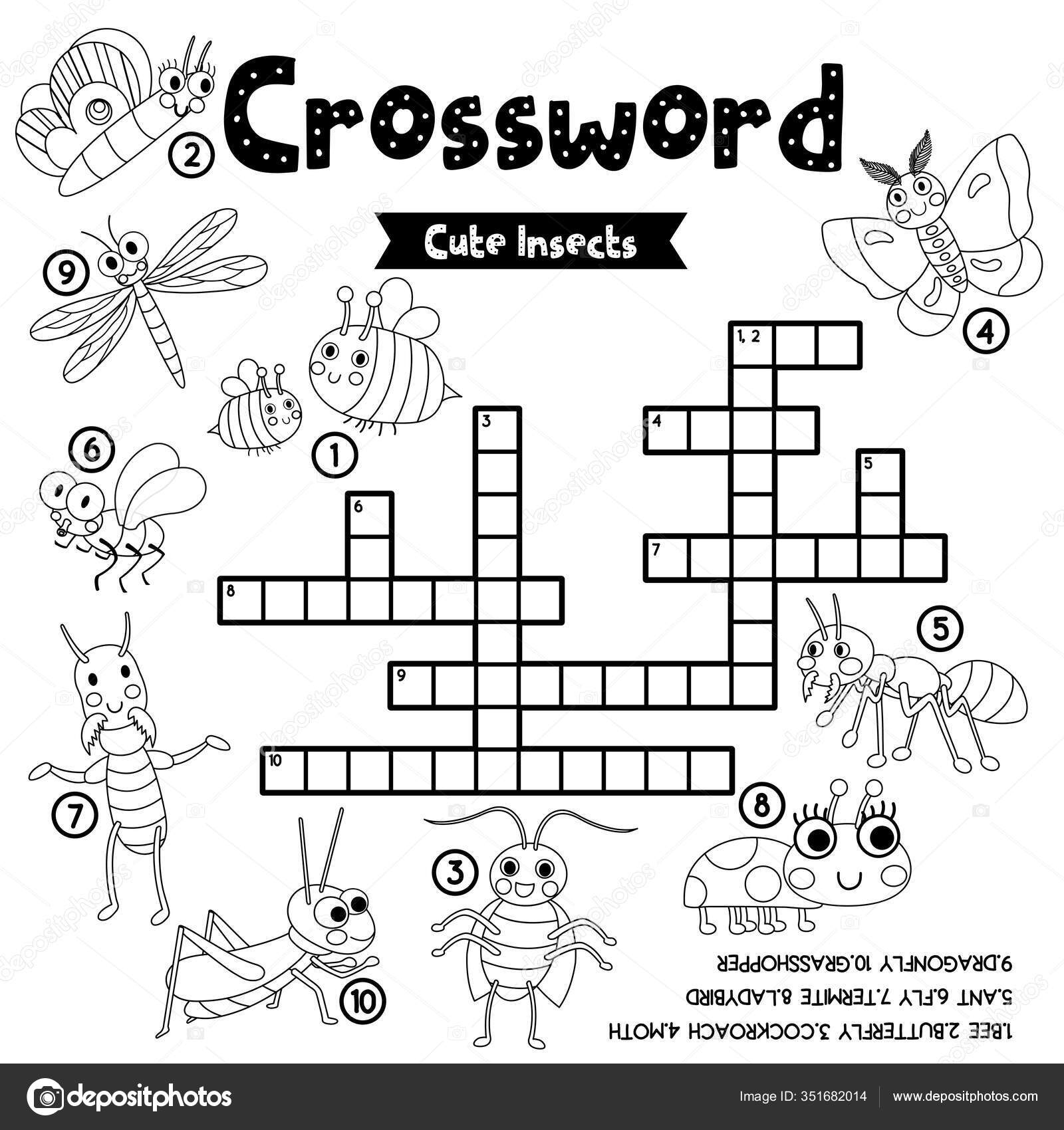 Crosswords Puzzle Game Insect Bug Animals Preschool Kids Activity Worksheet Stock Vector By natchapohn 351682014 Crosswords Puzzle Game Insect Bug Animals Preschool Kids Activity Worksheet Stock Vector By natchapohn 351682014