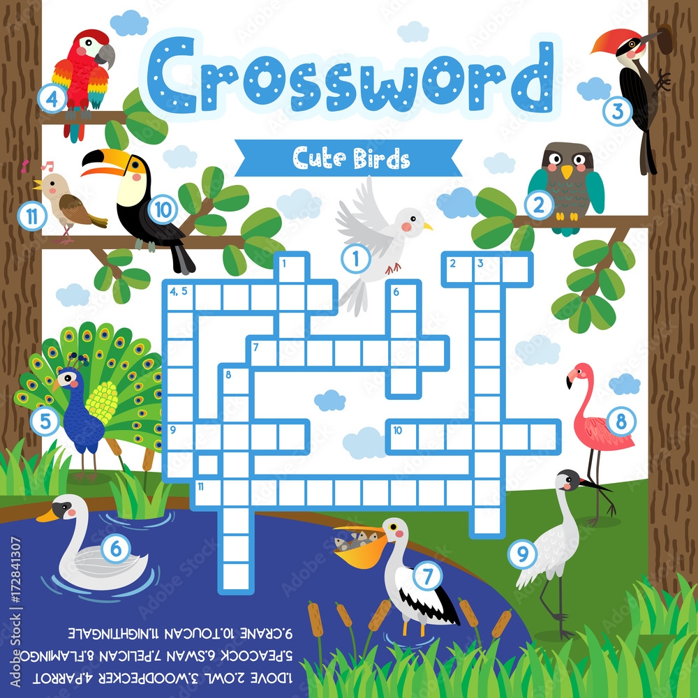 Bird Crossword Puzzle Printable