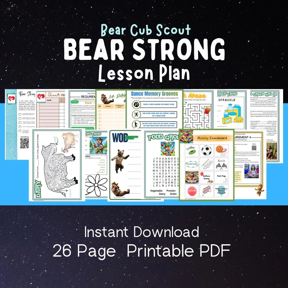 Cub Scout Worksheet Etsy