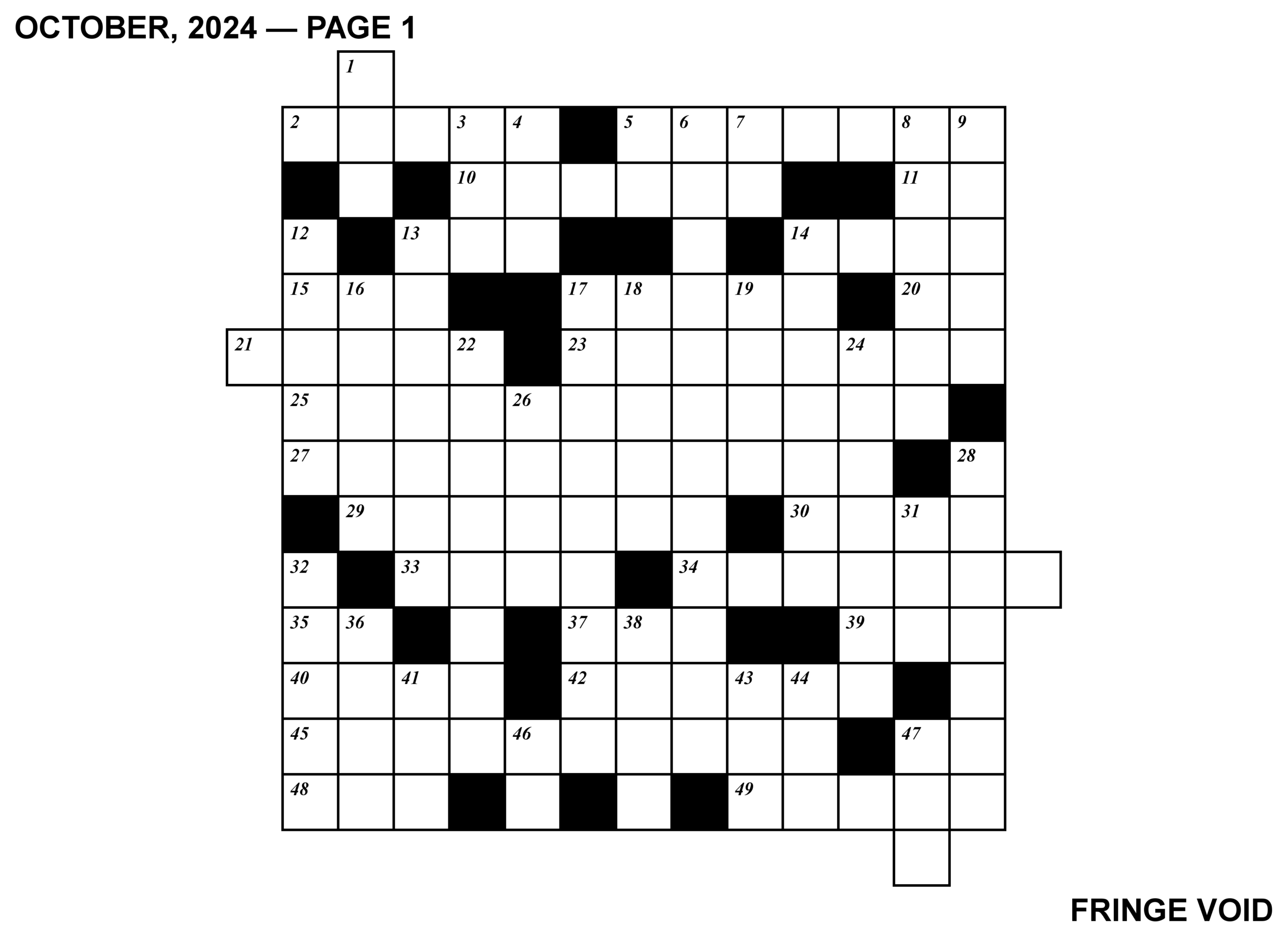 Cult Exploitation And Horror Movie Crossword October 2024 The Devil s DVD Bin