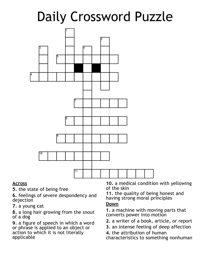 Daily Crossword Puzzle WordMint Daily Crossword Puzzle WordMint