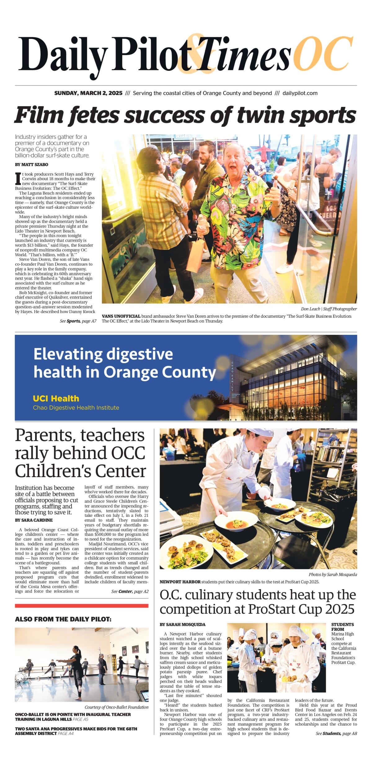 Daily Pilot E newspaper Sunday March 2 2025 Los Angeles Times