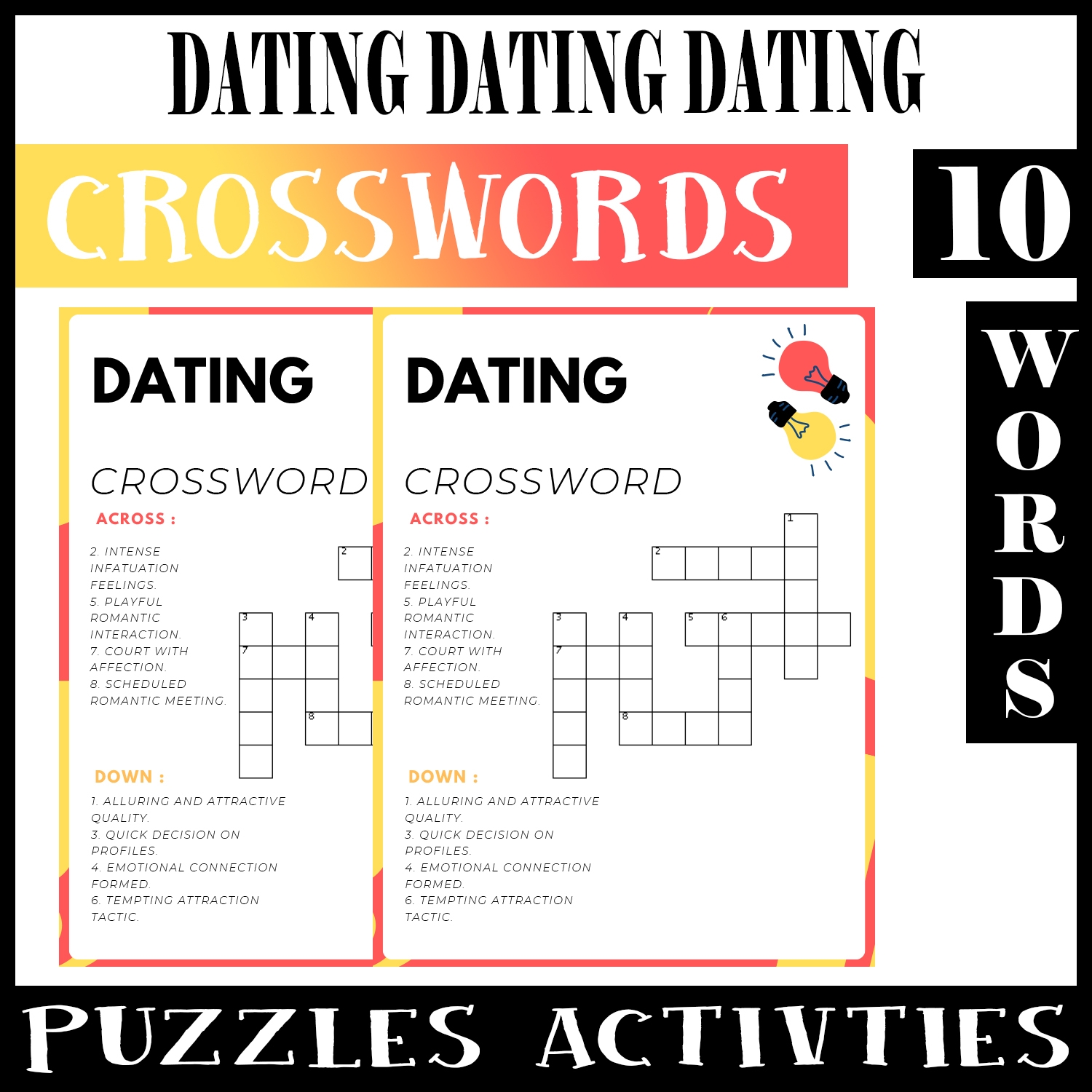 Dating No Prep Crossword Puzzle Worksheet Activity For Morning Work Made By Teachers Dating No Prep Crossword Puzzle Worksheet Activity For Morning Work Made By Teachers