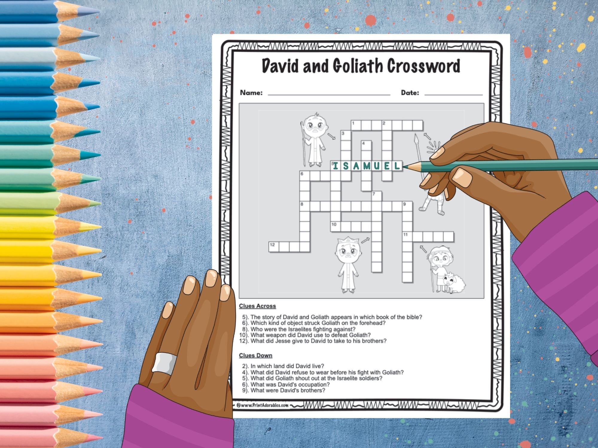 David And Goliath Crossword Puzzle Printable Made By Teachers David And Goliath Crossword Puzzle Printable Made By Teachers