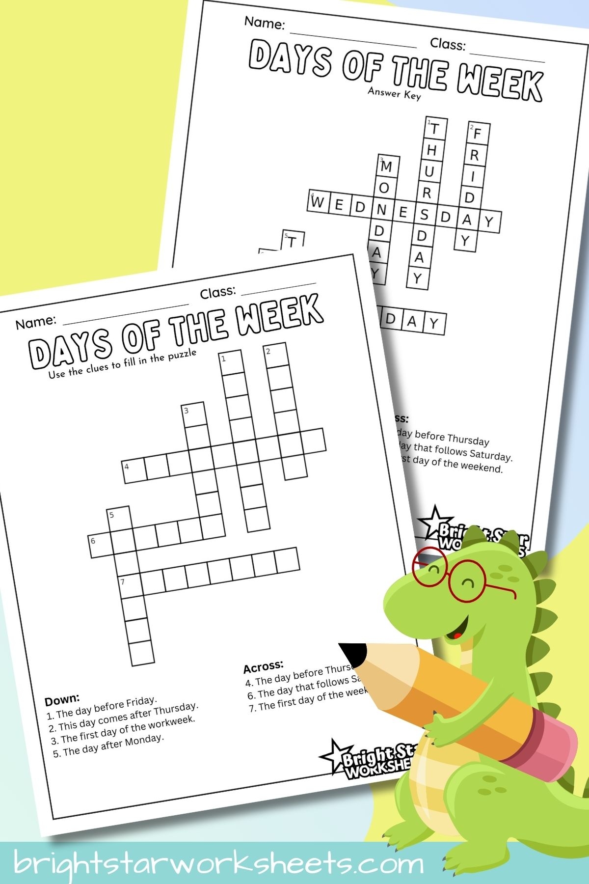 Days Of The Week Worksheets Tons Of Free Printables Bright Star Worksheets Days Of The Week Worksheets Tons Of Free Printables Bright Star Worksheets