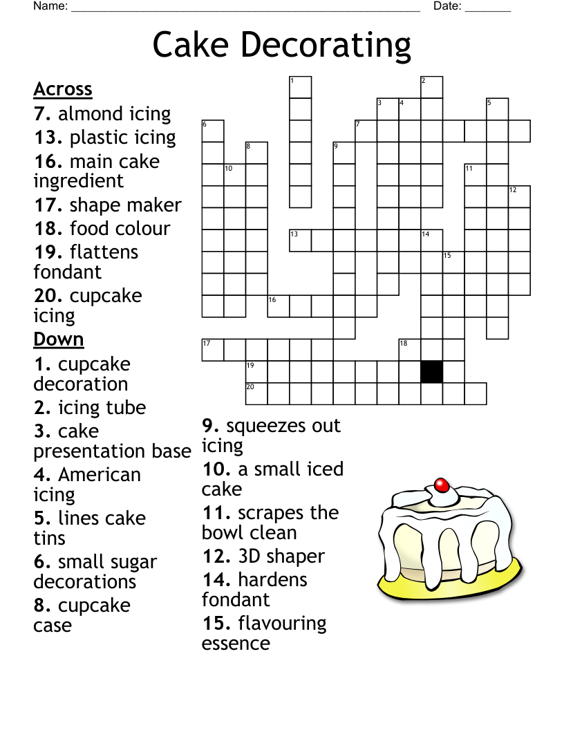 Desserts Crossword WordMint Desserts Crossword WordMint