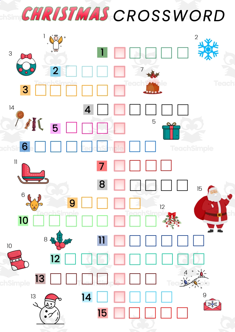 Differentiated Christmas Crossword For ESL Learners By Teach Simple Differentiated Christmas Crossword For ESL Learners By Teach Simple