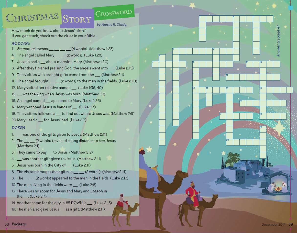 Discipleship Ministries Christmas Story Crossword For Children Discipleship Ministries Christmas Story Crossword For Children
