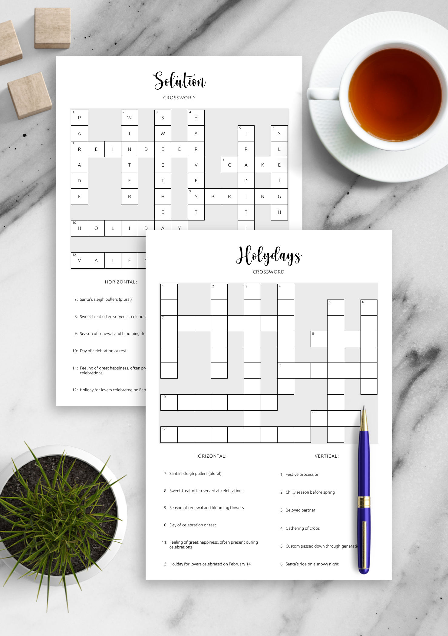 Download Printable Holidays Crossword Puzzle PDF Explore Festive Traditions Download Printable Holidays Crossword Puzzle PDF Explore Festive Traditions