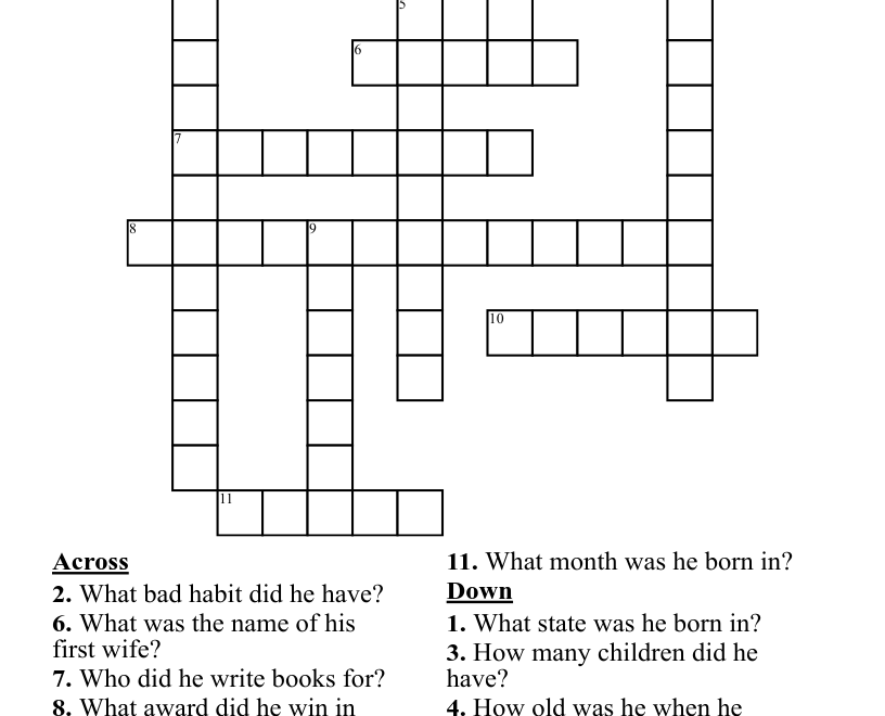 Dr Seuss Crossword Puzzle WordMint