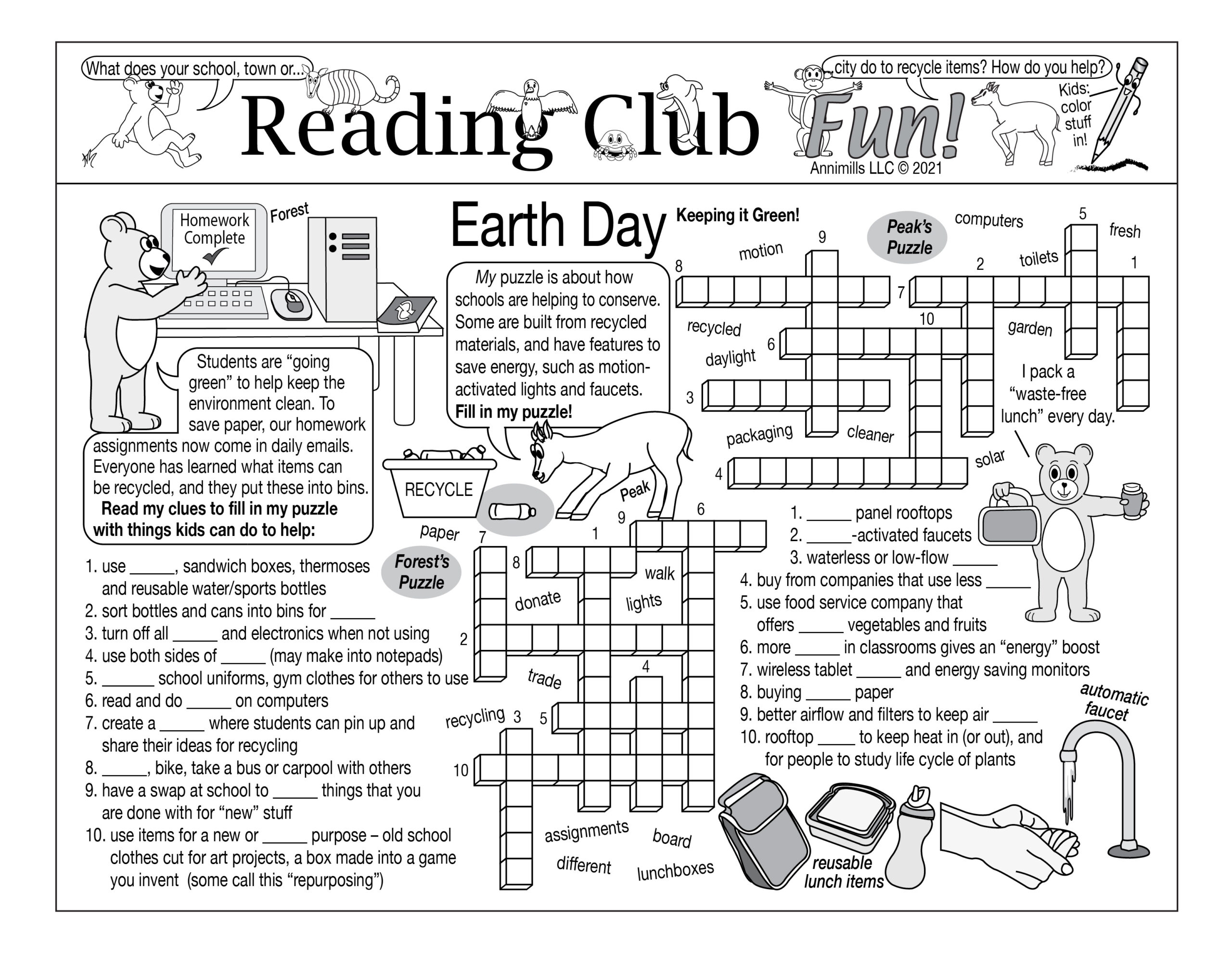 Earth Day Keeping It Green Printable Puzzle Set Made By Teachers Earth Day Keeping It Green Printable Puzzle Set Made By Teachers