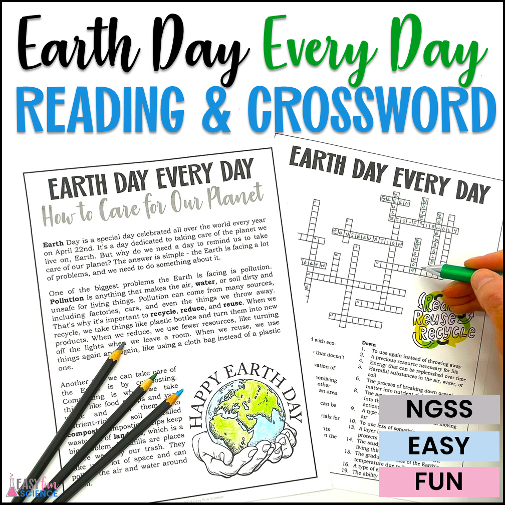Earth Day Reading Comprehension And Earth Day Crossword Puzzle Classful Earth Day Reading Comprehension And Earth Day Crossword Puzzle Classful