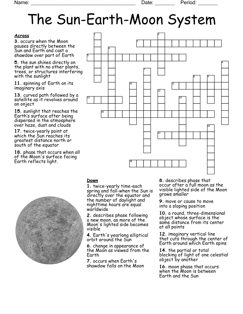 Earth Science Crossword Puzzle WordMint Earth Science Crossword Puzzle WordMint