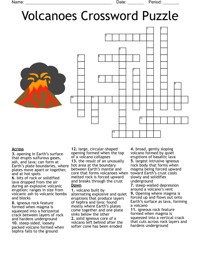 Earth Science Crossword Puzzle WordMint Earth Science Crossword Puzzle WordMint