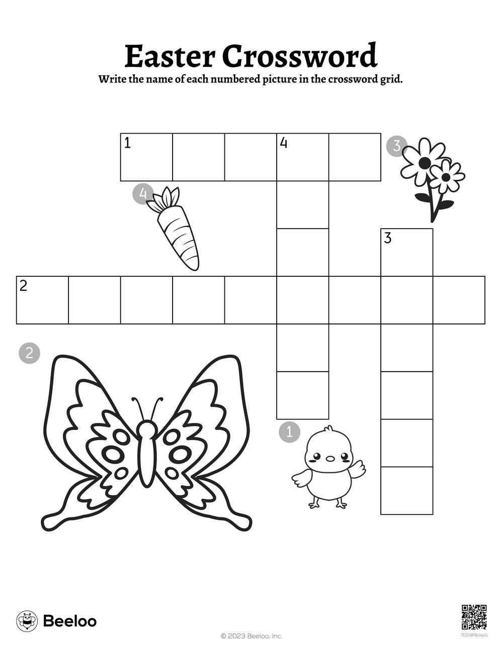 Easter Crossword Beeloo Printable Crafts And Activities For Kids