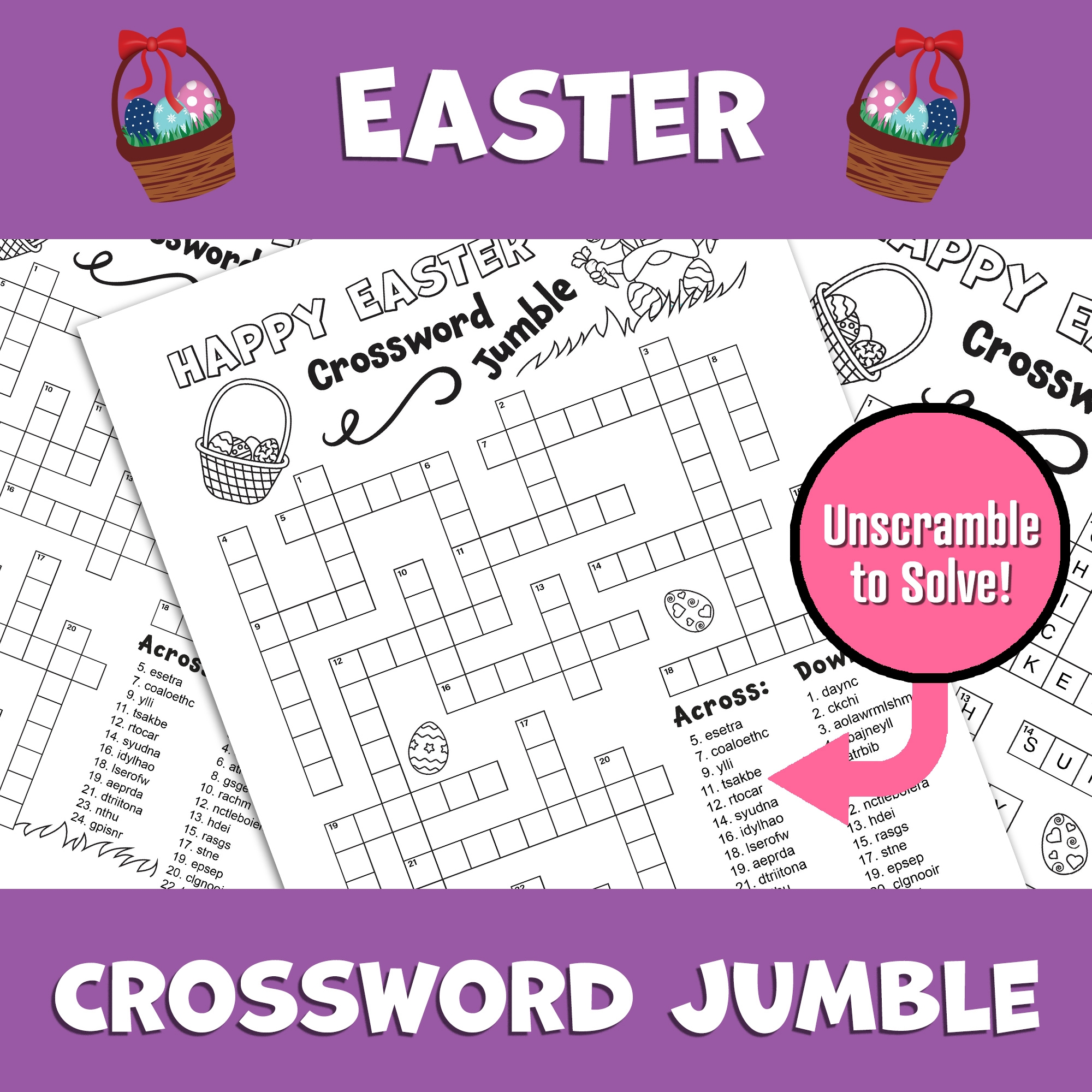 Free Printable Easter Crossword Puzzles For Adults Free Printable Easter Crossword Puzzles For Adults