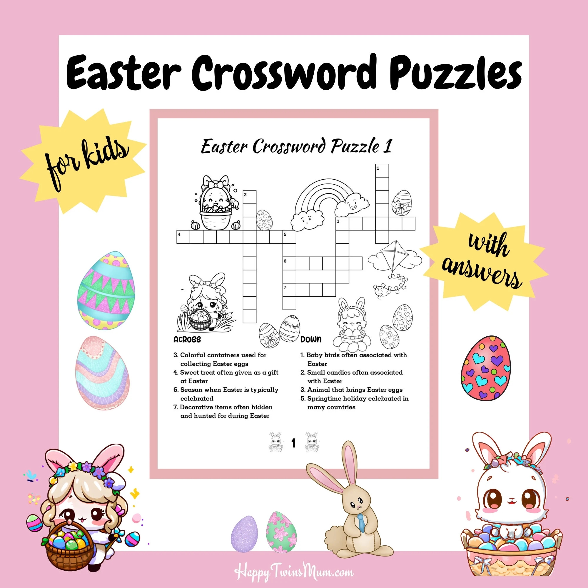 Easter Crossword Puzzles For Kids Printable Easter Activity For Kids Sunday School Easter Activity Classroom Game Party Game Family Fun Etsy Easter Crossword Puzzles For Kids Printable Easter Activity For Kids Sunday School Easter Activity Classroom Game Party Game Family Fun Etsy