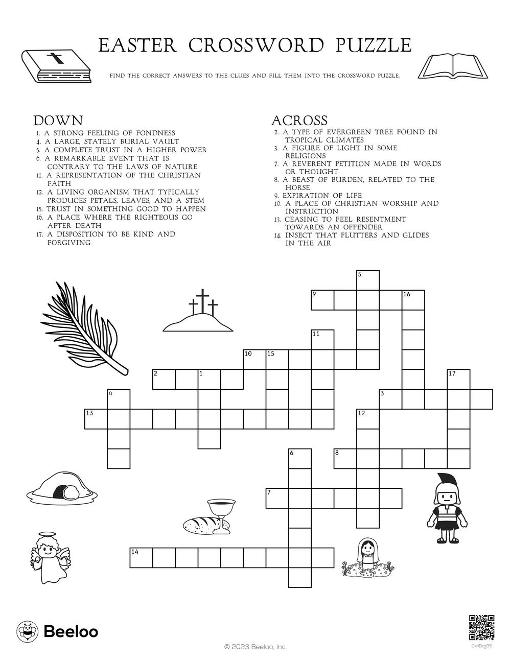 Easter themed Crossword Puzzles Beeloo Printable Crafts And Activities For Kids Easter themed Crossword Puzzles Beeloo Printable Crafts And Activities For Kids