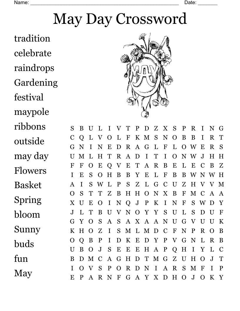 Easter Word Search WordMint