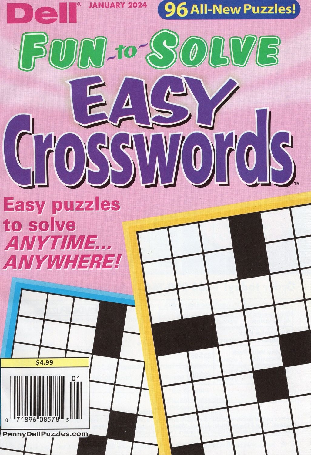 Easy Crossword Puzzles Dell Fun to Solve Easy Crosswords January 2024 Easy Crossword Puzzles Dell Fun to Solve Easy Crosswords January 2024
