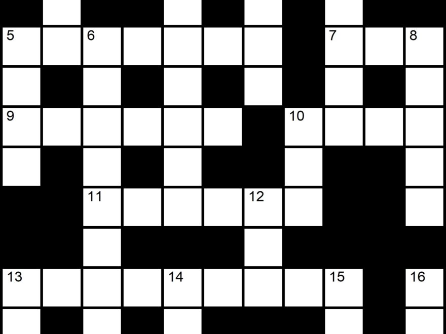 Easy Printable Crossword Puzzle