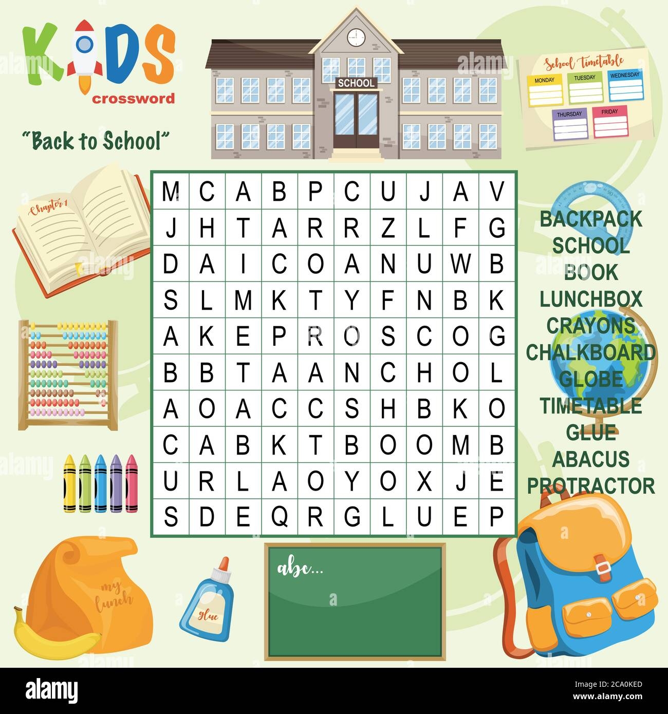Crossword Printable Elementary
