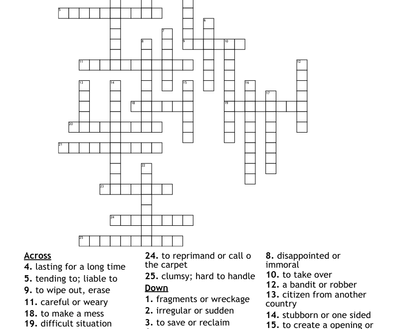 EnGliSh Crossword WordMint