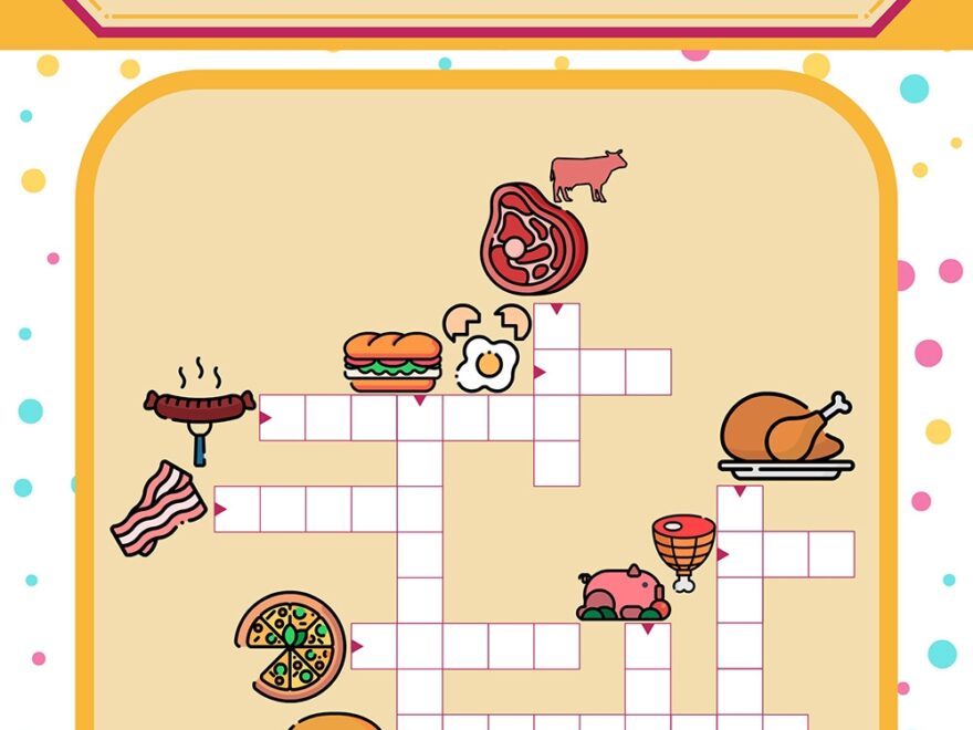 English For Kids Step By Step Food And Drinks Crossword Puzzles