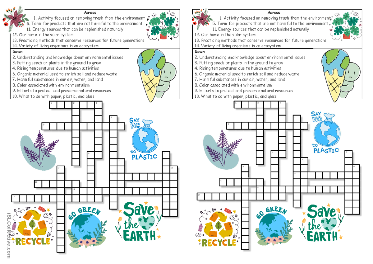 ENV 101 Environment Wordsearch Crossword Puzzles Activity Studocu