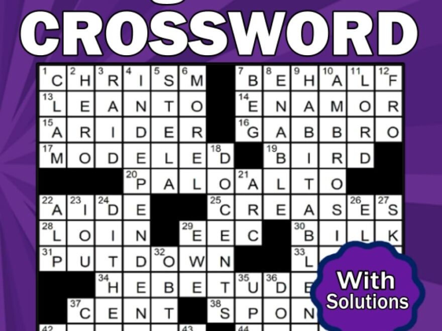 Extra Large Print Crossword Puzzle Book For Adults Specially Designed For Seniors Keep Your Mind Active And Engaged With Easy To Read Easy Medium Level Puzzles With Solutions JP Regis Don