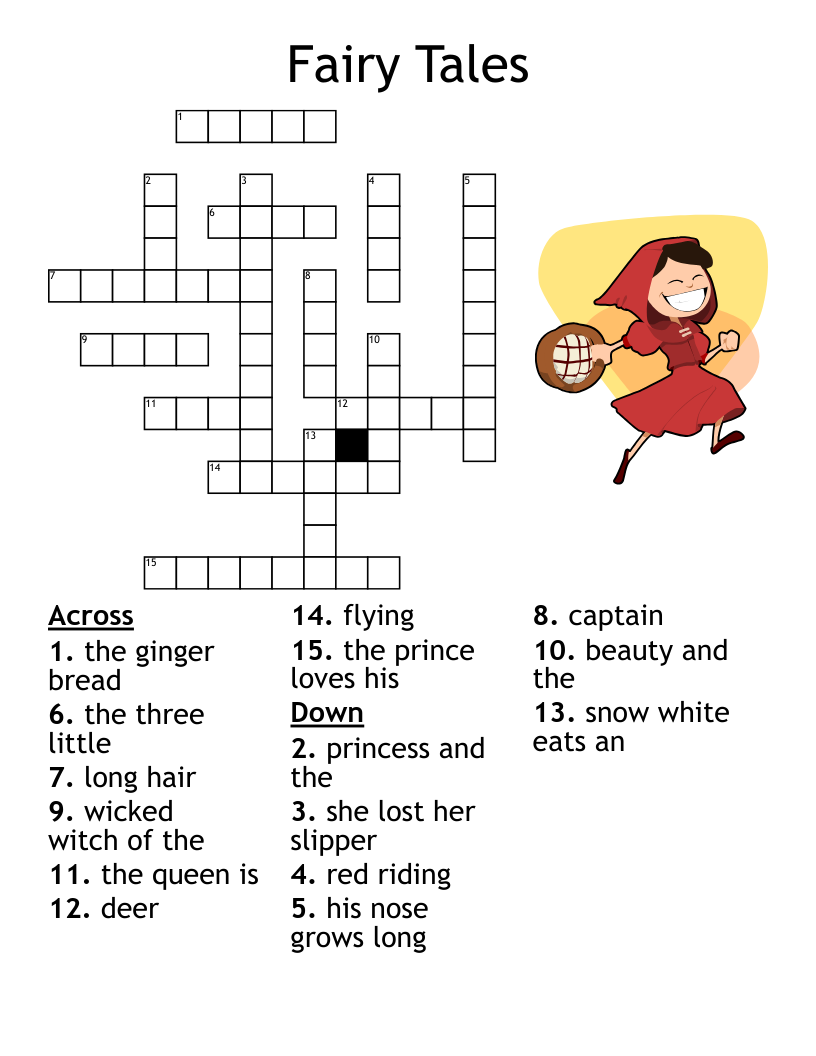 Fairy Tales Crossword WordMint