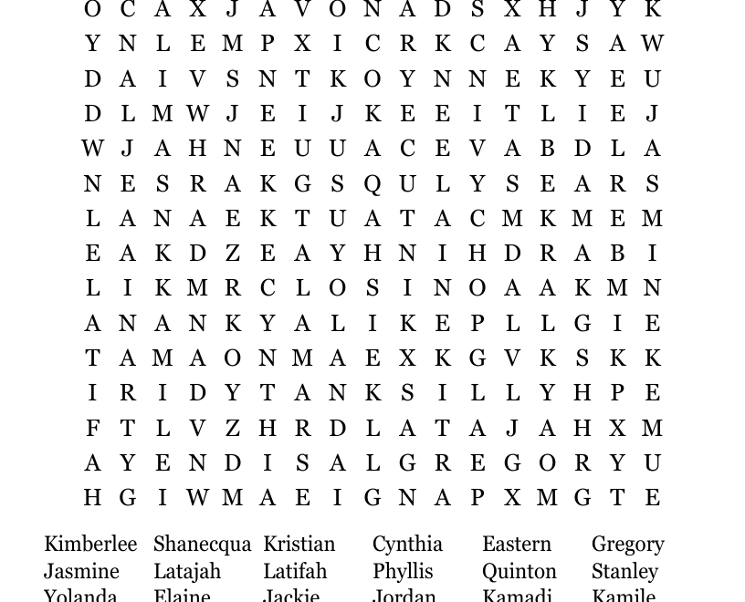 Family Crossword Puzzle Word Search WordMint