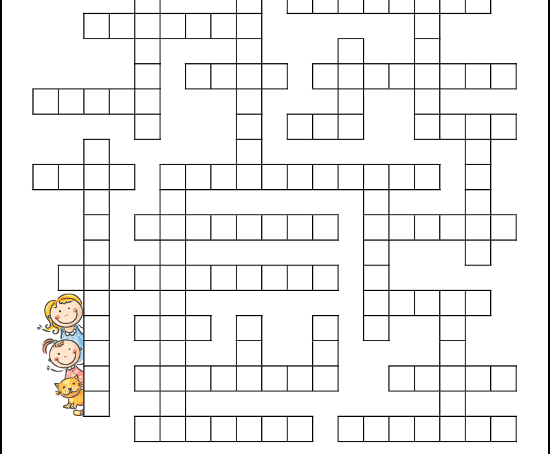 Family Members Fill In Word Puzzle For Kids Tree Valley Academy