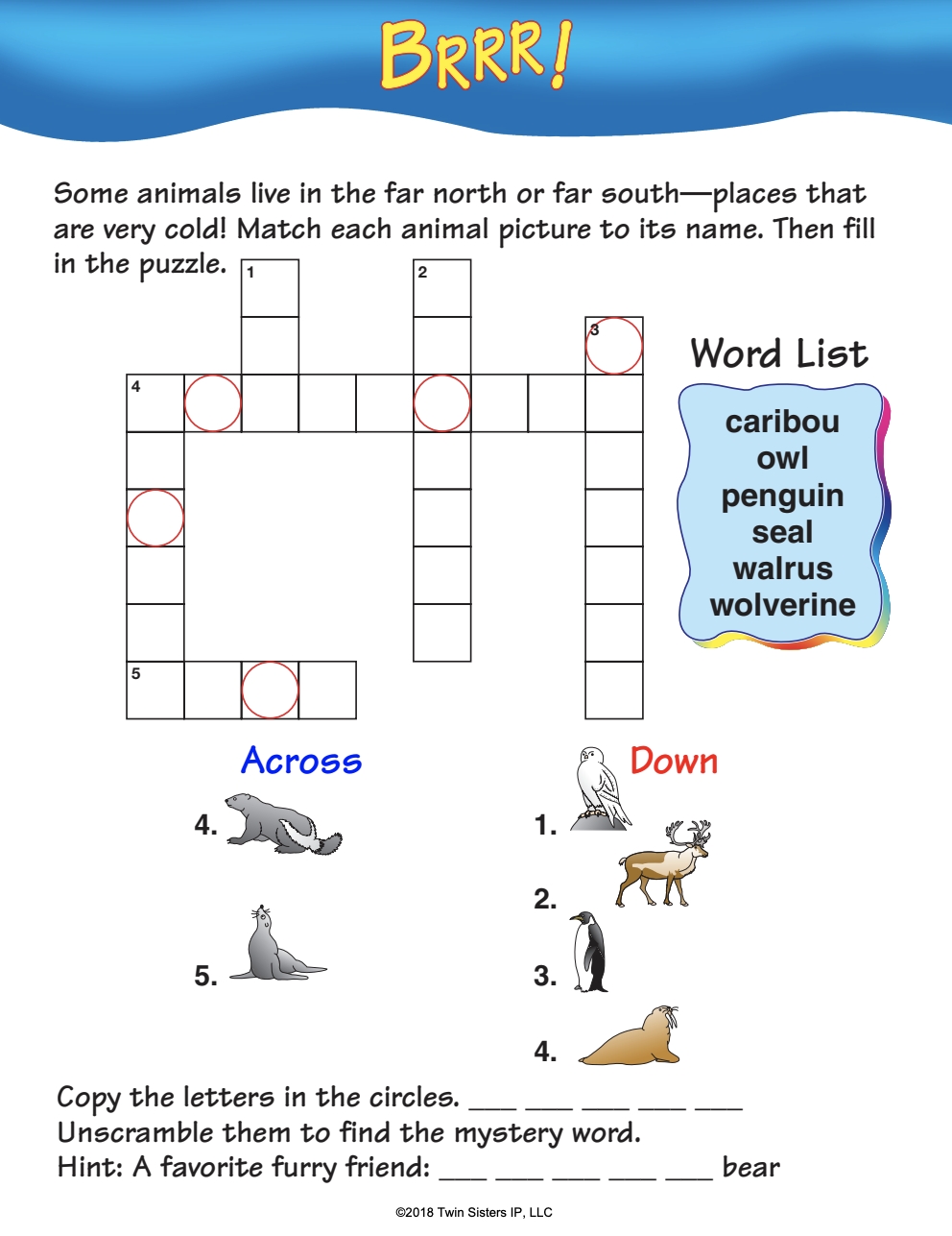 First 1st Grade Dolch Sight Words Crossword Puzzle First 1st Grade Dolch Sight Words Crossword Puzzle