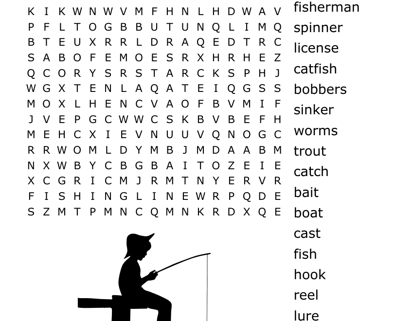 FISHING Crossword WordMint