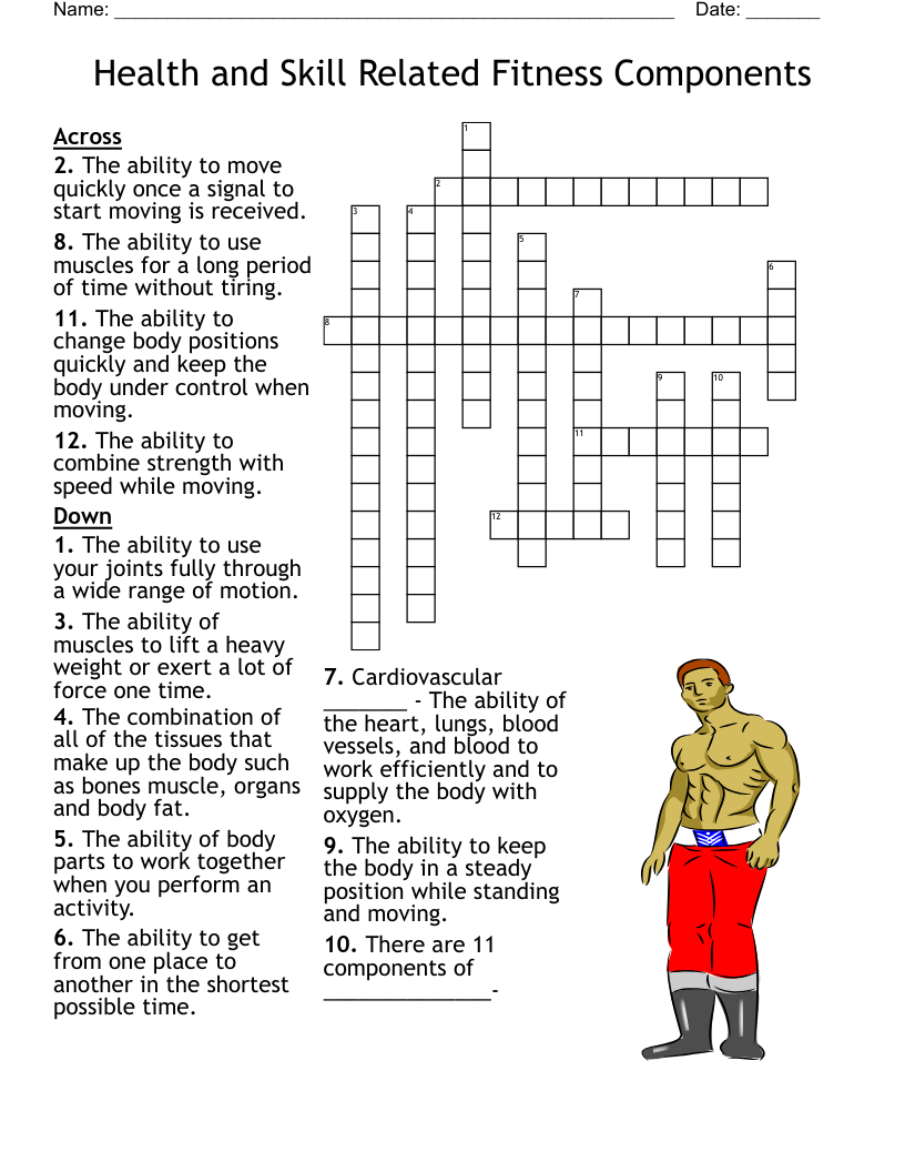 Fitness Crossword WordMint Fitness Crossword WordMint